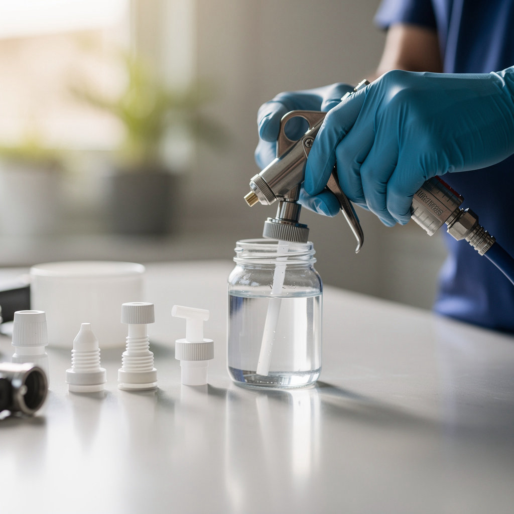 THRASHER PEST CONTROL technician providing expert pest control service in a San Diego home